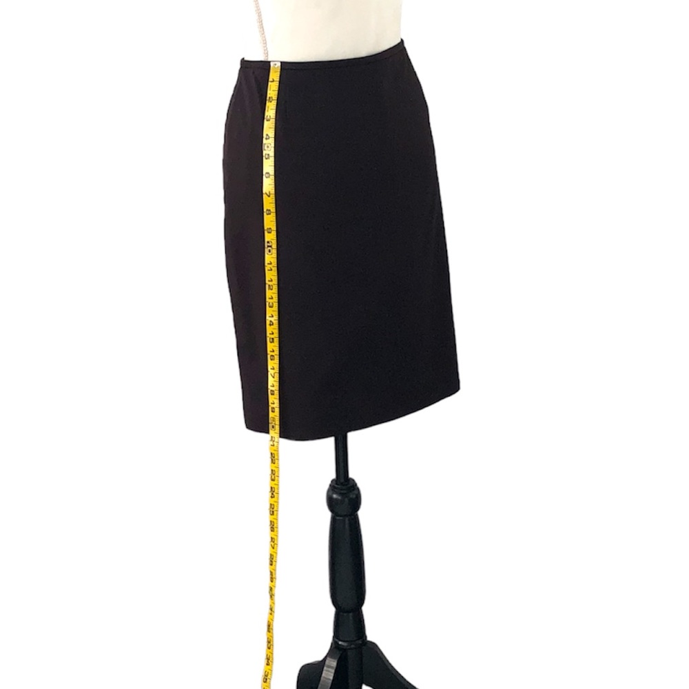 Tahari ASL Women’s Two Piece Gold and Dark Brown Cap Sleeve Skirt Suit Size 14P - Picture 10 of 16